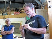 05 - Dave Stokes shows off his headstock project