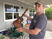 02 - Dave Stokes with an 8-string Kamaka he plans to repair