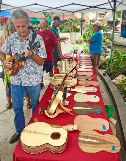 BIUG display at the Waikoloa Ukulele Festival, 2018
